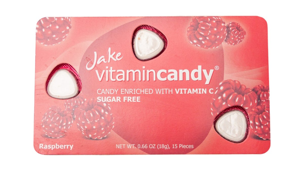 Jake Vitamin Candy Raspberry 18Gr