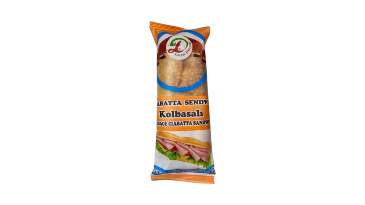 Ləzzət Dünyası Çiabatta Sendviç Kolbasalı 200qr