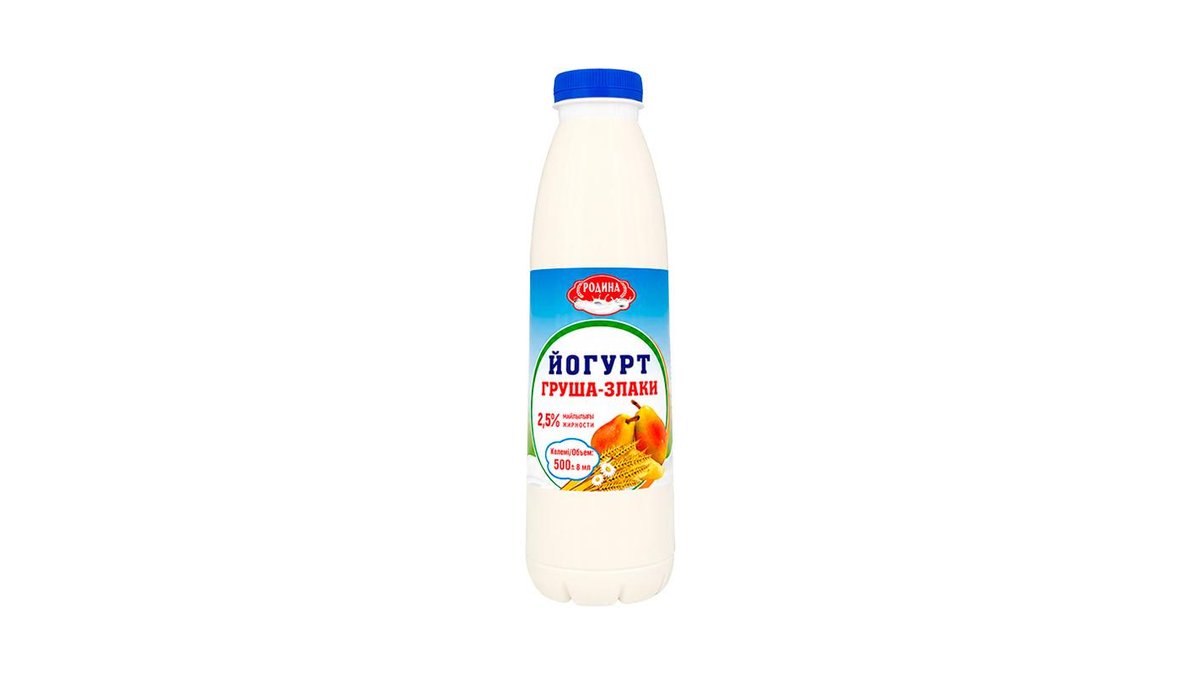 Йогурт Родина питьевой груша-злаки 2,5% 0,5 л