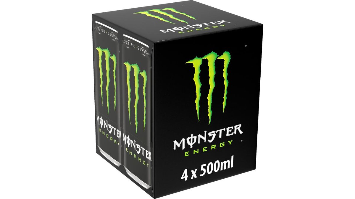 Monster Energidryck Energy, 4x50 cl