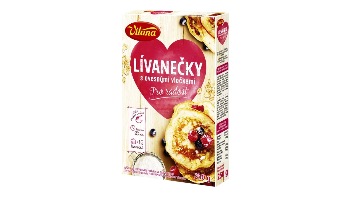 Vitana lívanečky s ovesnými vločkami