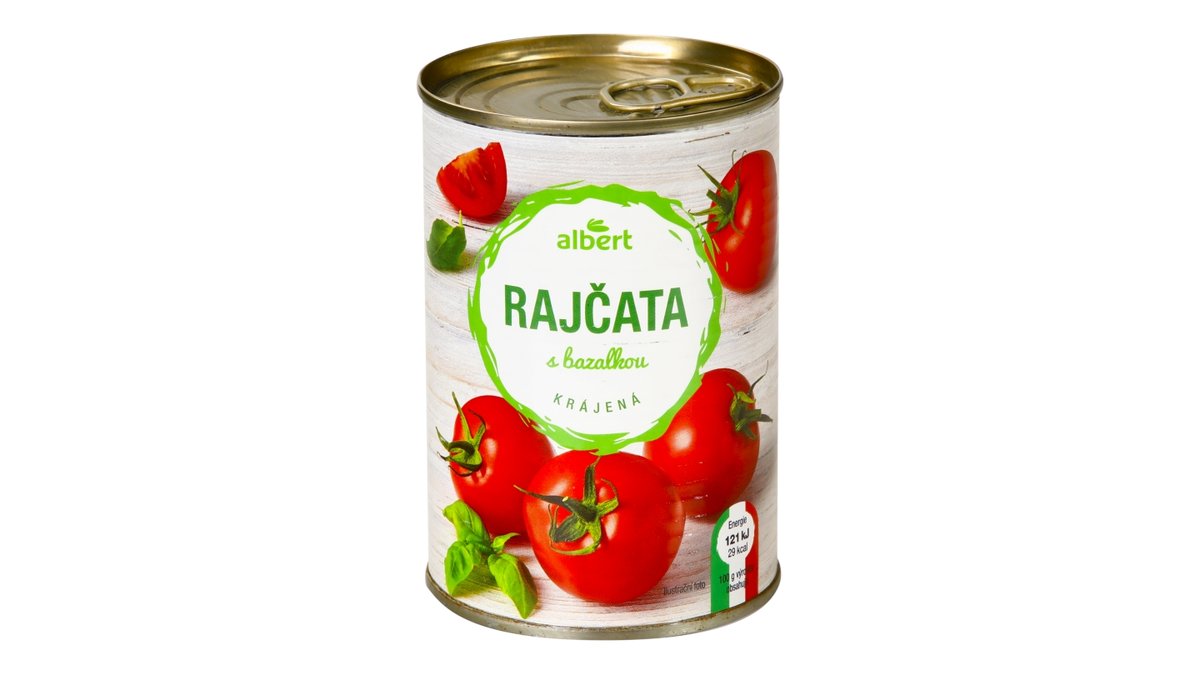 Albert Rajčata krájená s bazalkou