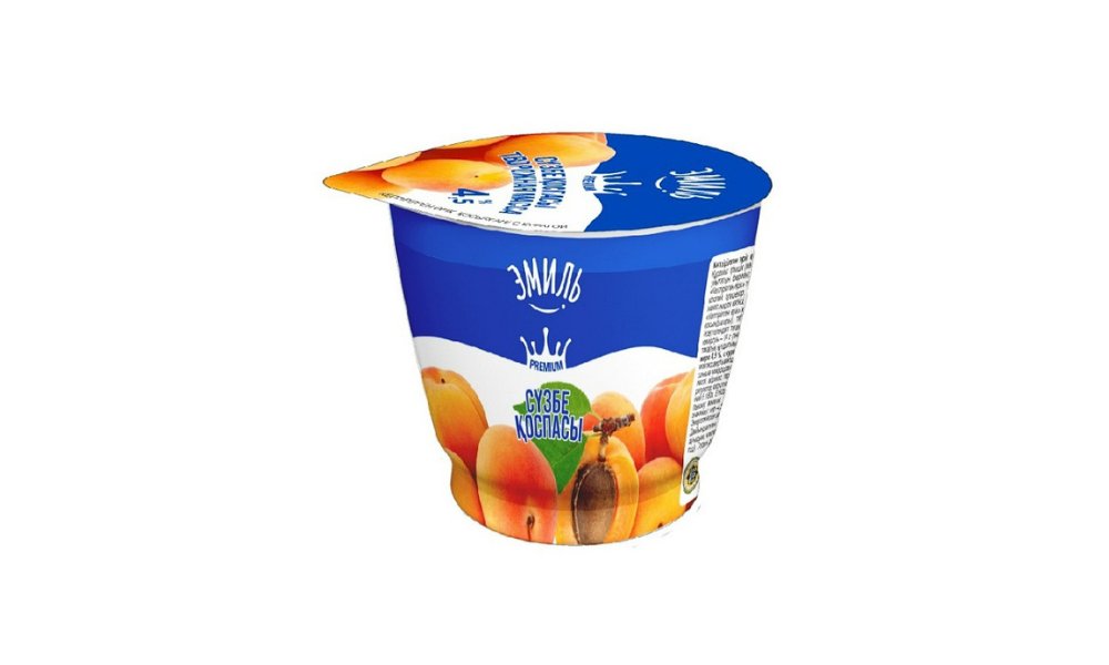 Творожная масса ЭМИЛЬ С курагой 4,5% 200г п/у