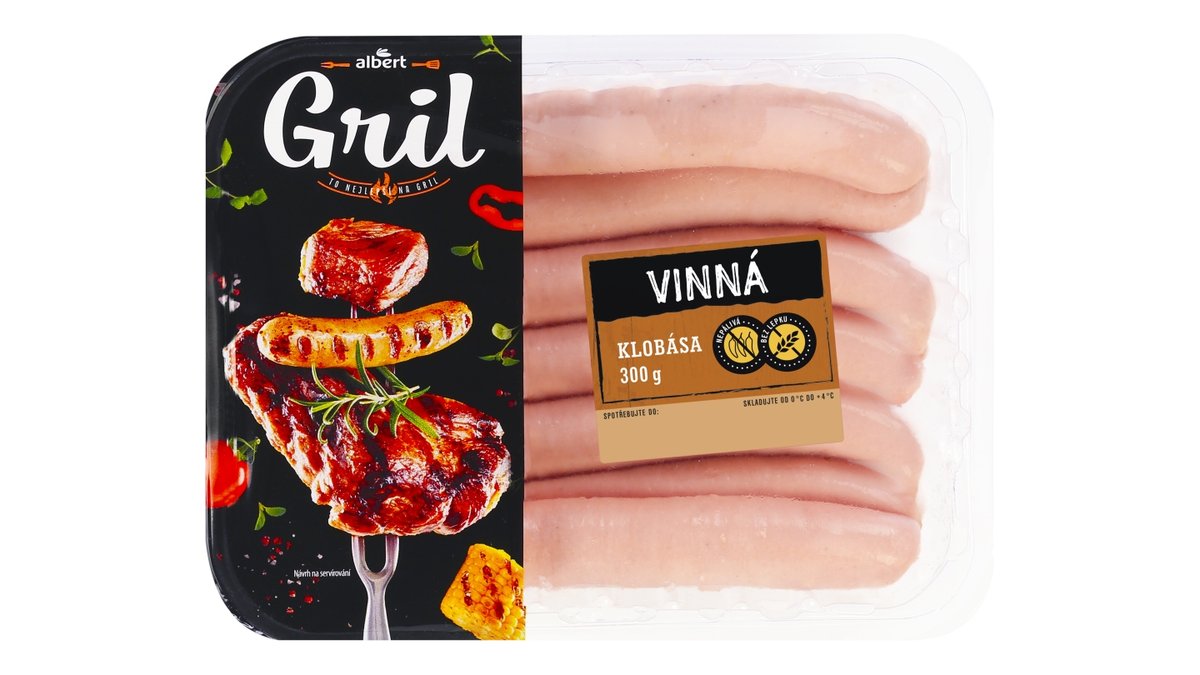 Albert Vinná klobása na gril
