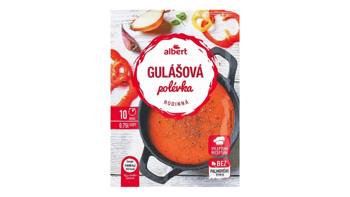 Albert polévka rodinná gulášová
