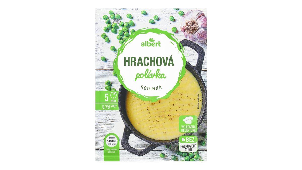 Albert polévka rodinná hrachová