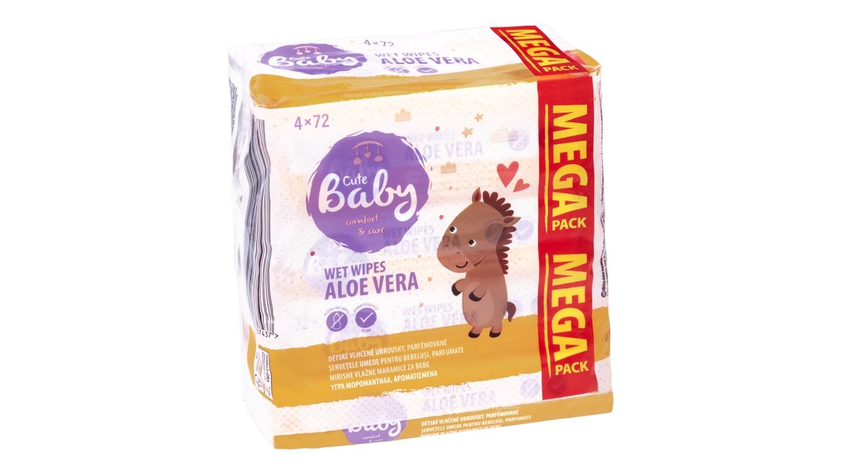 Cute Baby ubrousky vlhčené parfémované