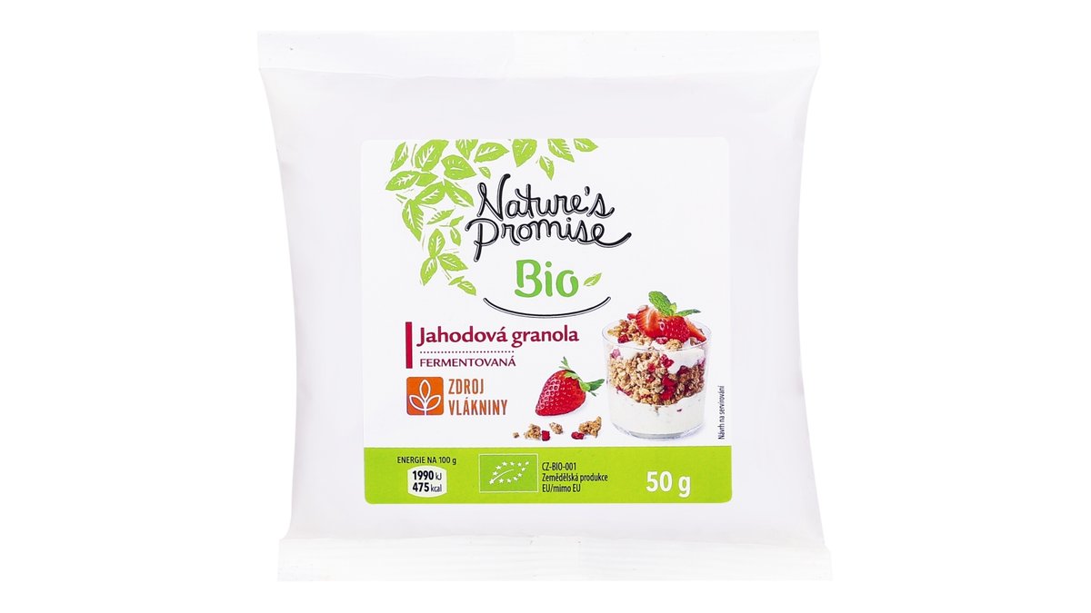 Nature's Promise Bio jahodová granola
