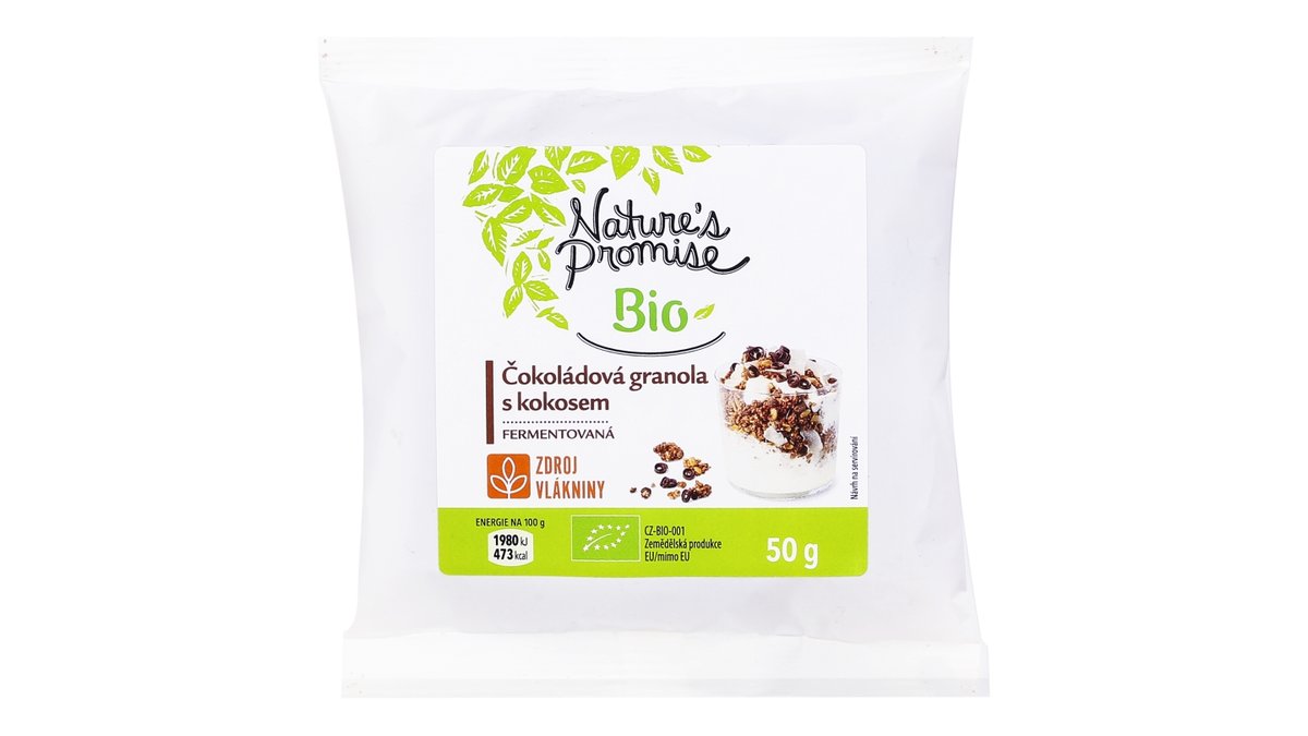Nature's Promise Bio čokoládová granola kokos