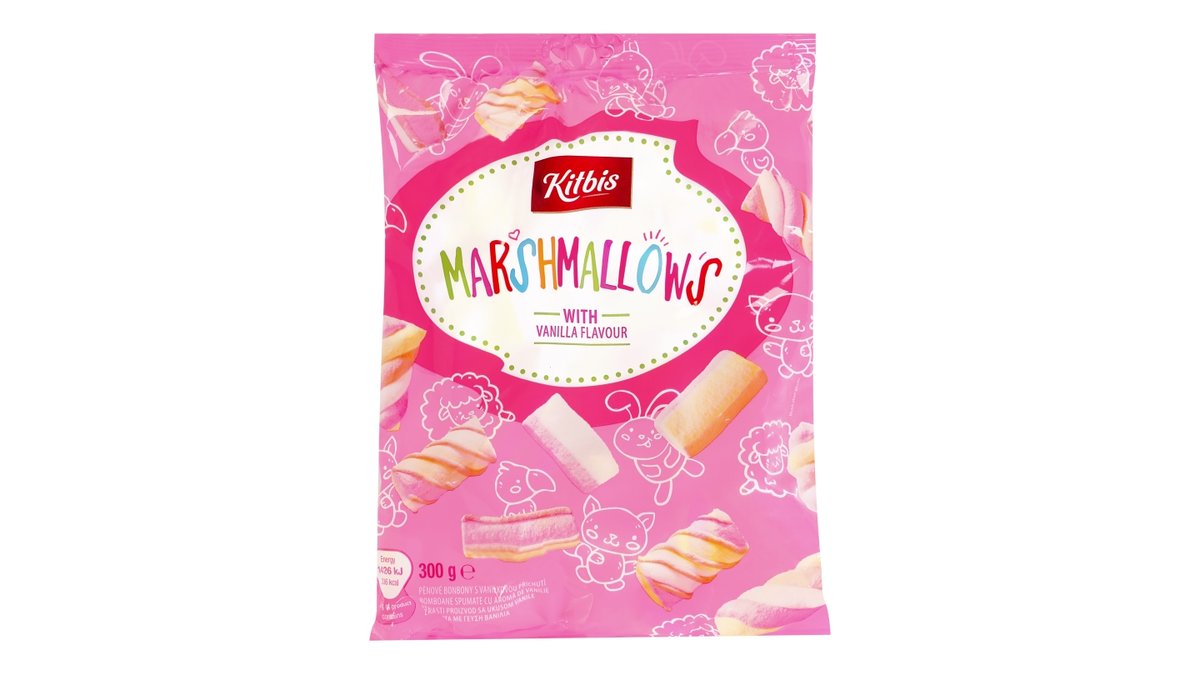 Kitbis Marshmallows s vanilkovou příchutí