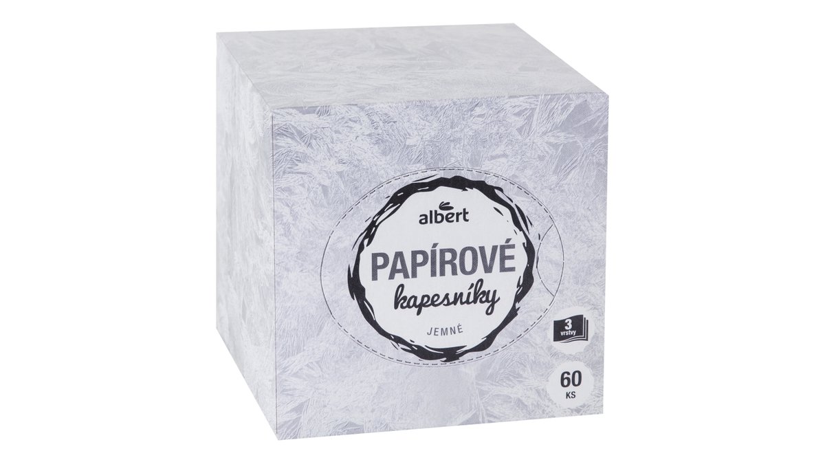 Albert kapesníky papírové 3vrstvé box