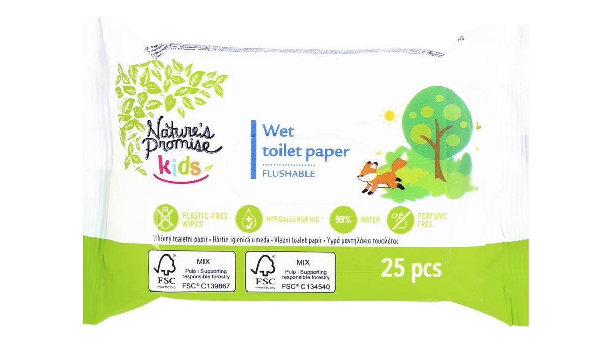 Nature`s Promise Kids Vlhčený toaletní papír