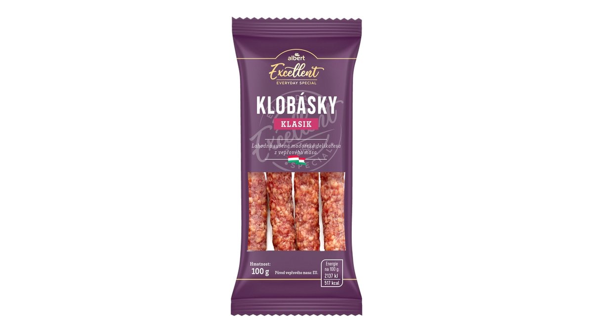 Albert Excellent Maďarské Snack klobásky klasik