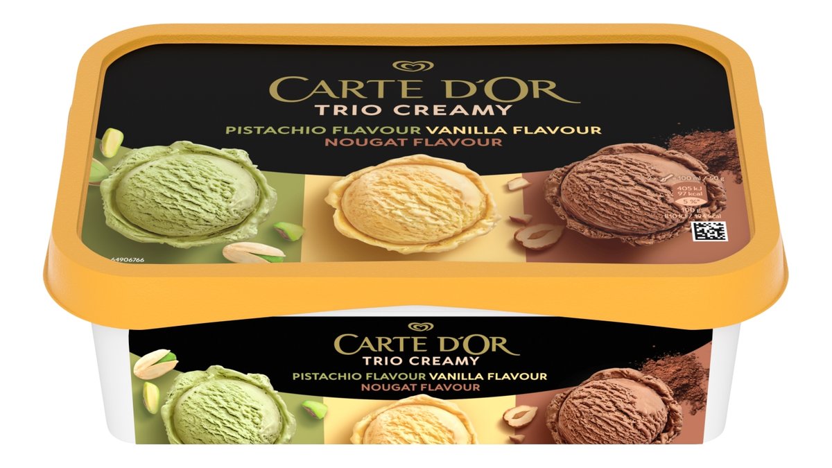 Carte d´Or Trio Creamy pistácie, vanilka, nugát