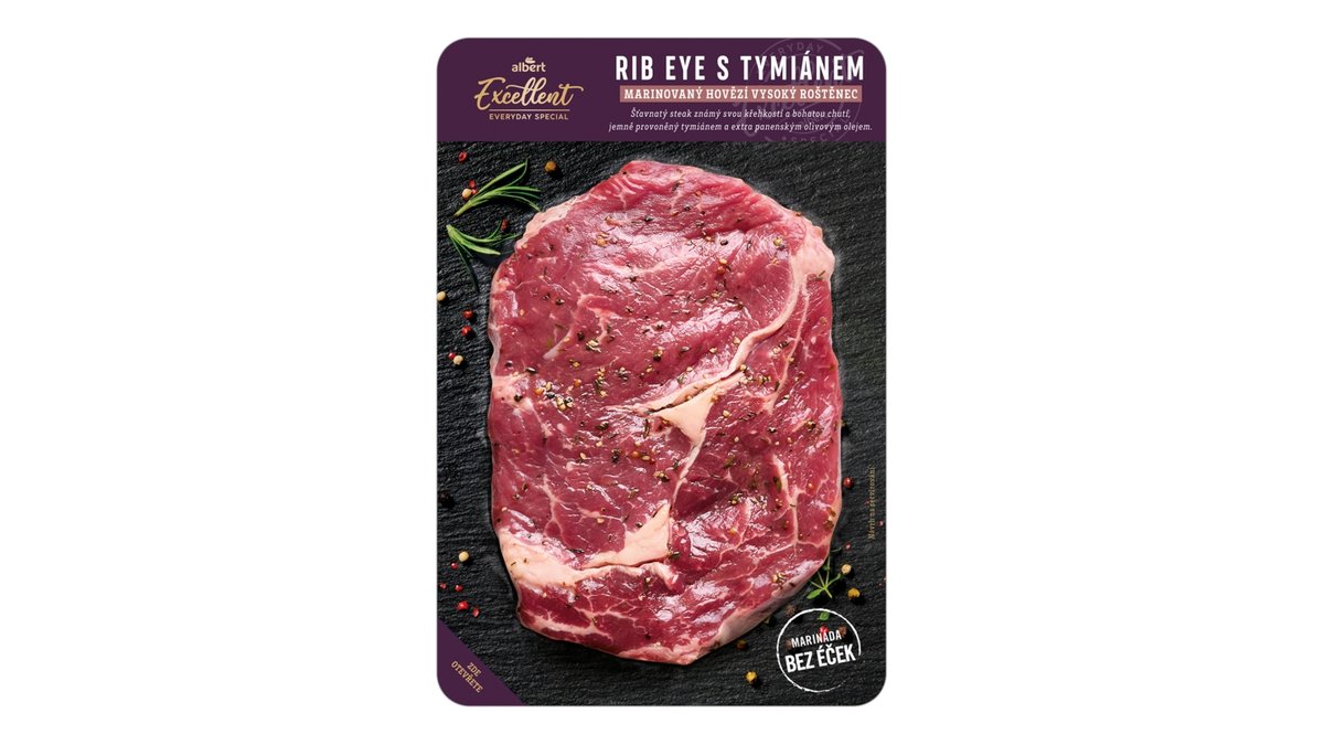 Albert Excellent Hovězí Rib eye s tymiánem