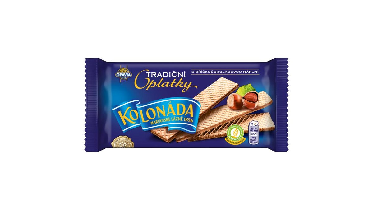 Opavia Oplatky Kolonáda Oříškočokoládové 140g