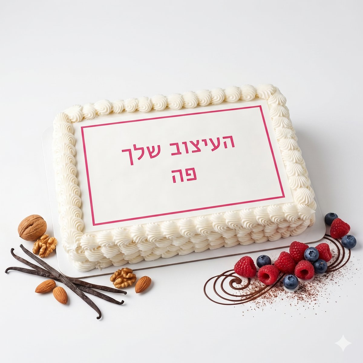 דף סוכר אכיל | הדפסה בעיצוב אישי