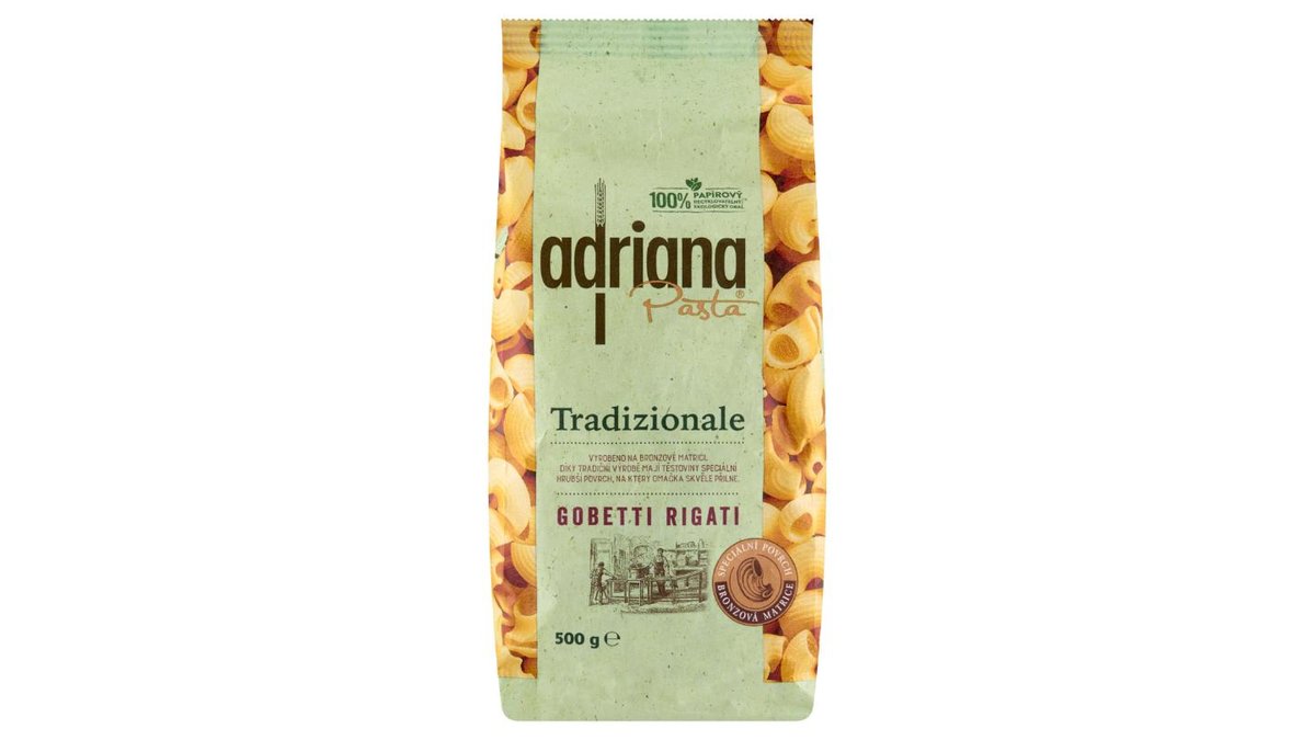Adriana Tradizionale Gobetti Rigati těstoviny semolinové sušené 500g