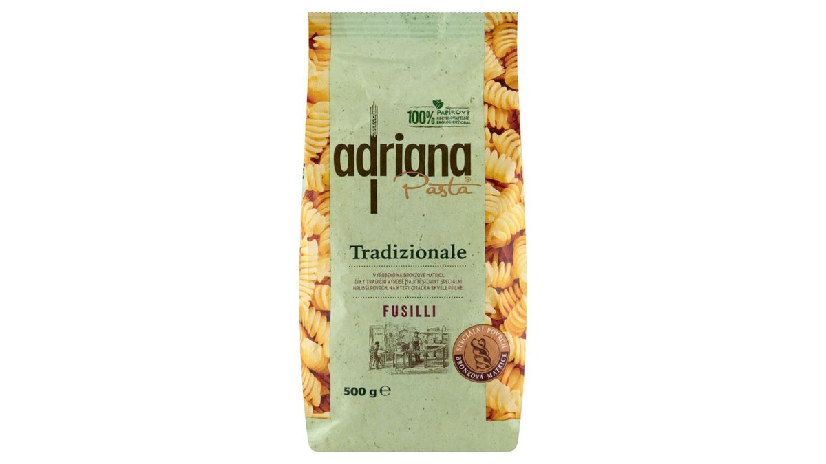 Náhled kategorie Adriana Tradizionale Fusilli těstoviny semolinové sušené 500g
