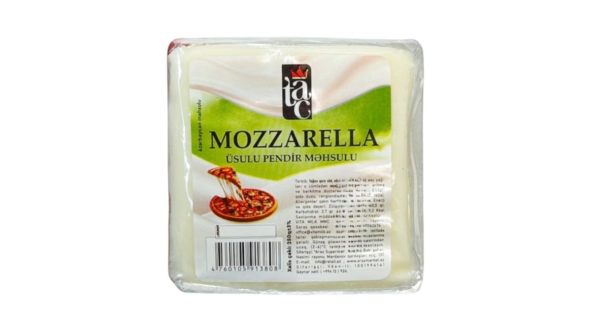 Tac Mozzarella Pendir 250 qr