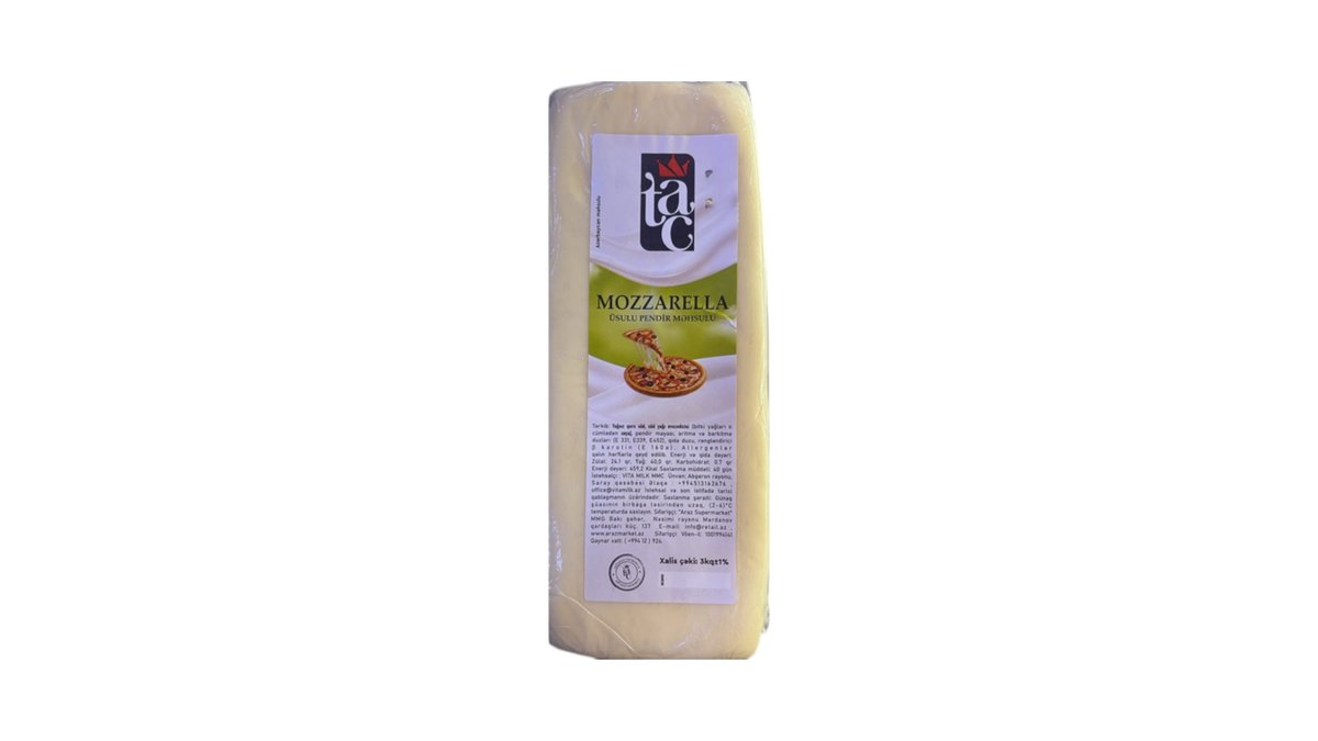 Tac Mozzarella Pendir 1 kq