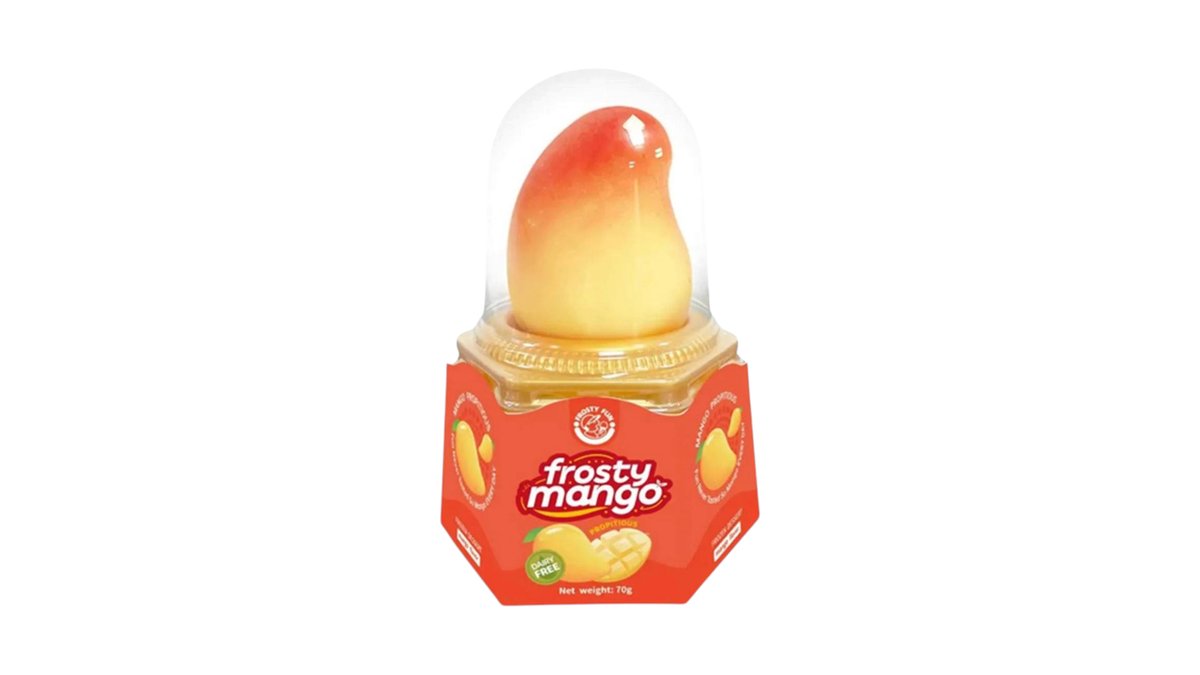 Frozen Dessert With Mango Flavor 