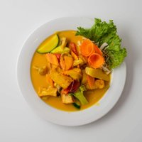 Objednať Menu 6:Tofu Na Mango +Ryža + miso tofu polievka