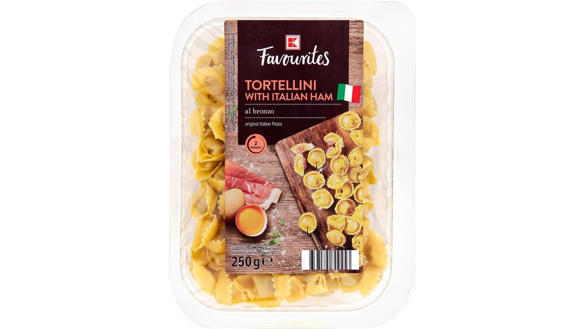 K-Favourites Tortelloni plněné se šunkou, chlazené 250 g