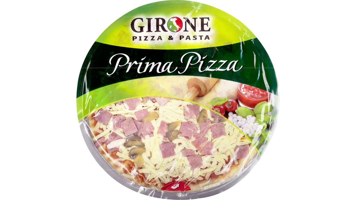 Girone Prima pizza šunka, žampiony 430g