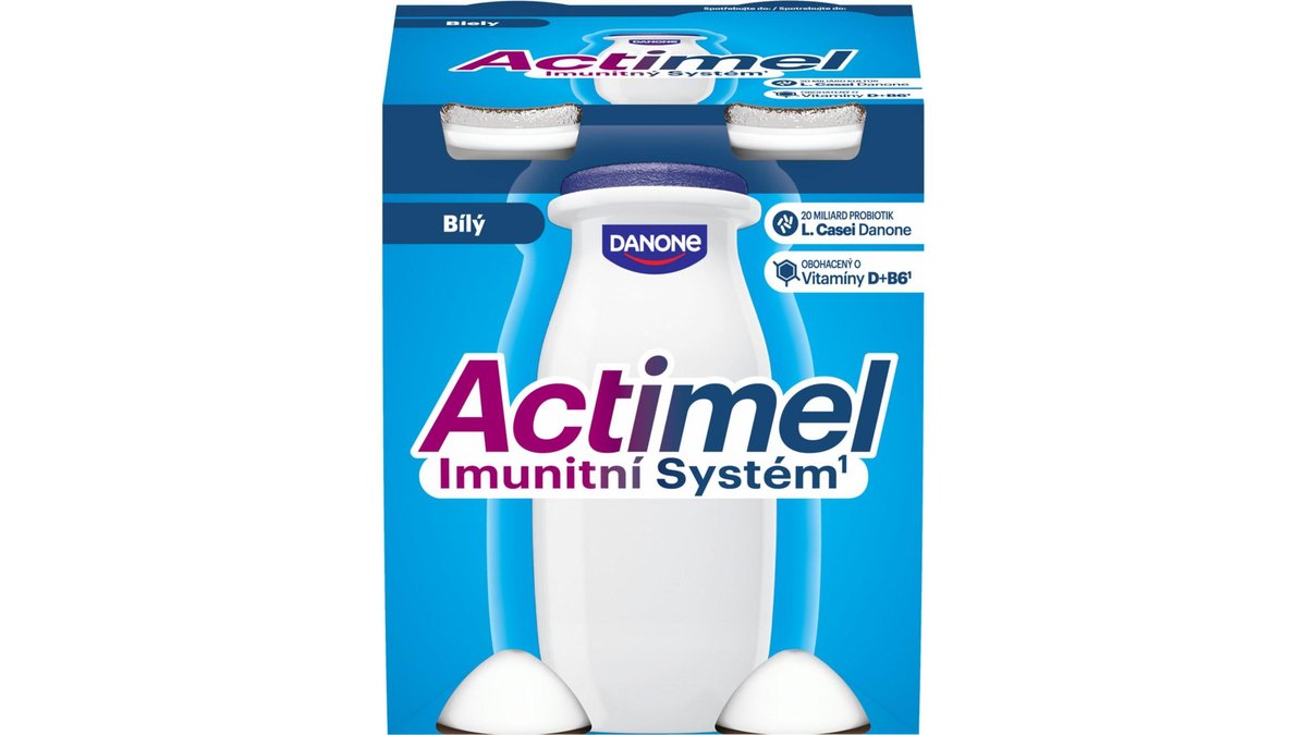 Danone Actimel Jogurtové mléko přírodní slazený 4x100 g