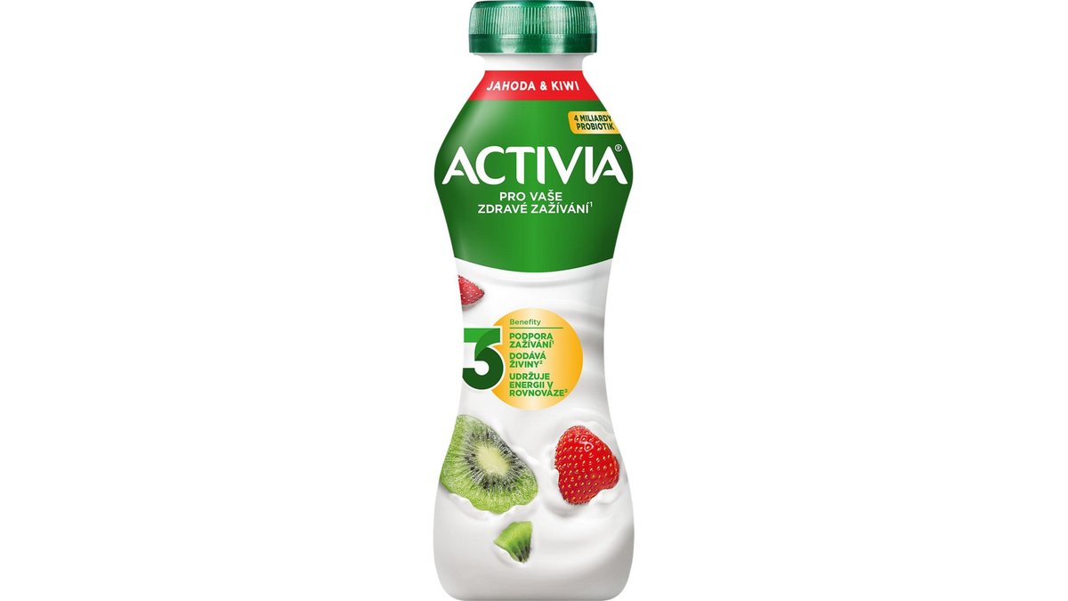 Danone Activia Jogurtový nápoj jahoda/kiwi 280 g