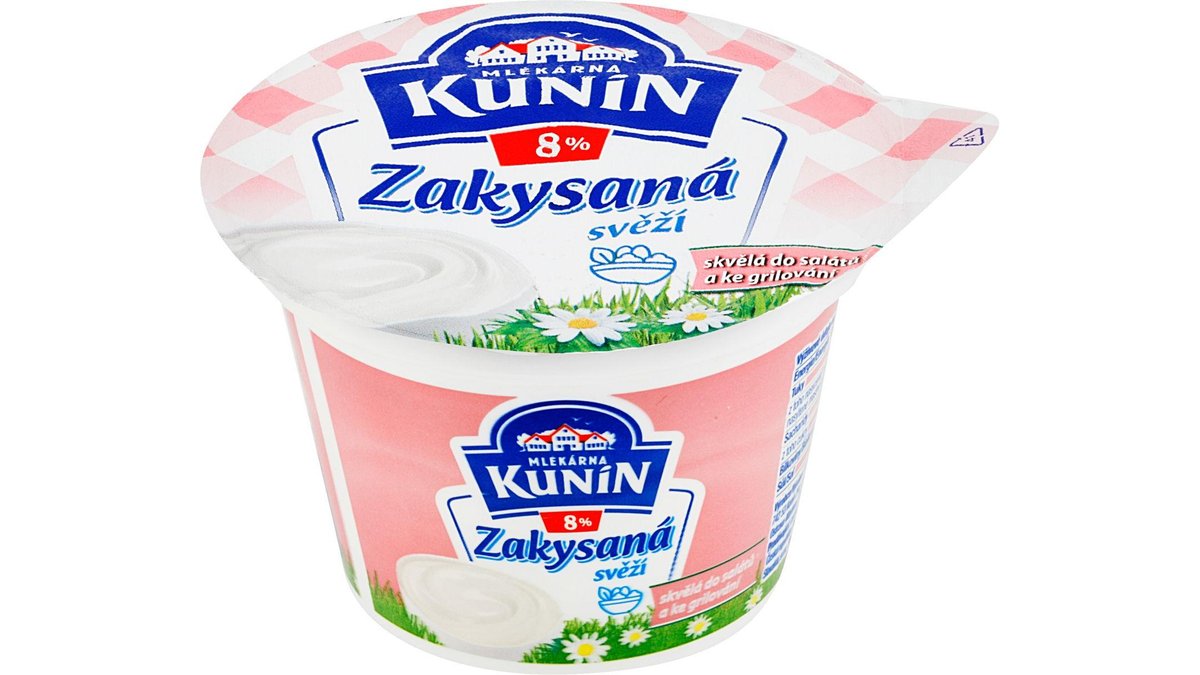 Kunín Zakysaná svěží tuk 8% 190 g