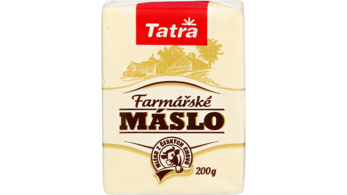 Tatra Farmářské máslo tuk 84% 200 g