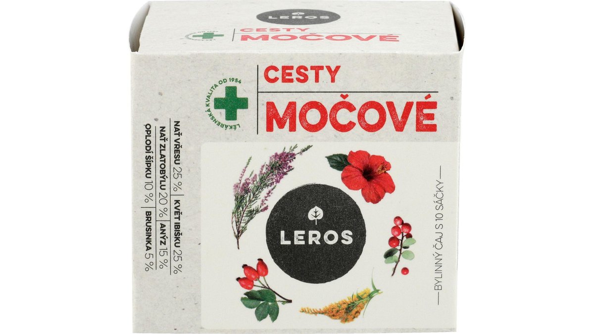 Leros Bylinný čaj Močové cesty 10x1,5 g