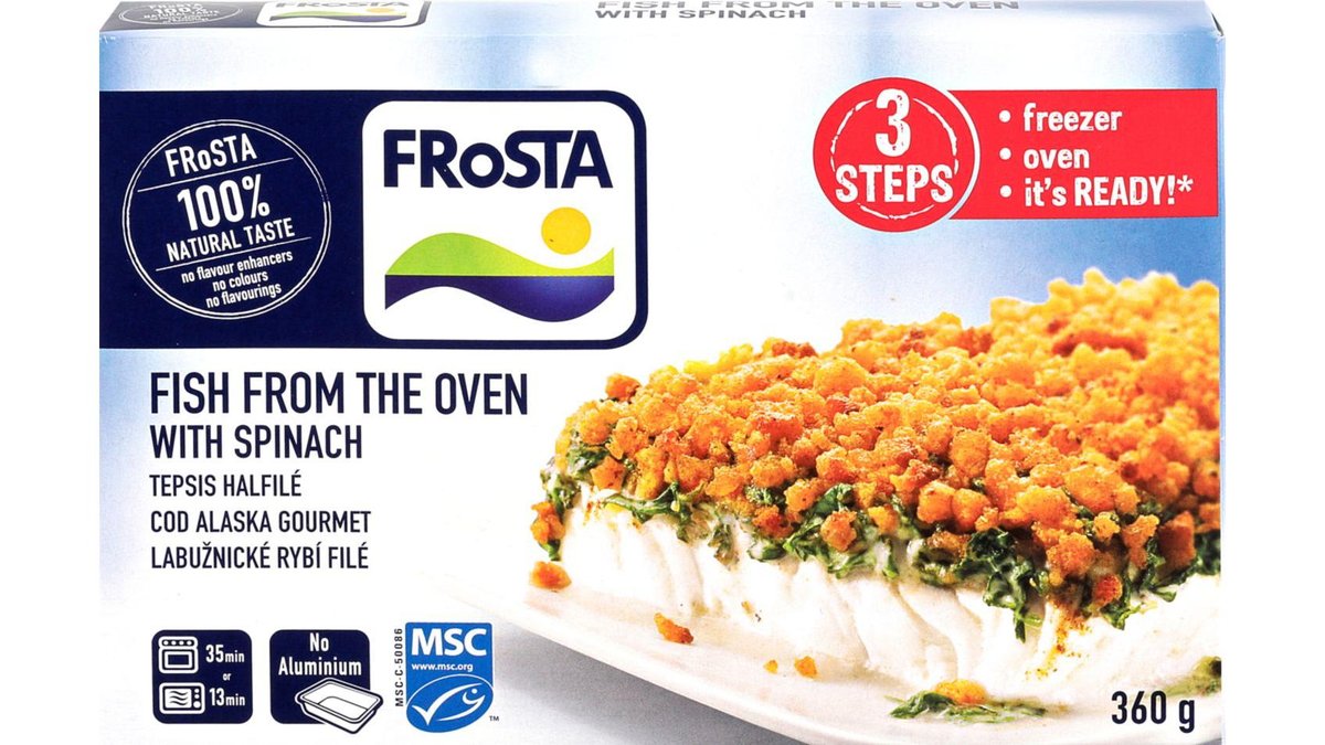 Frosta Labužnické filé se špenátem 360 g