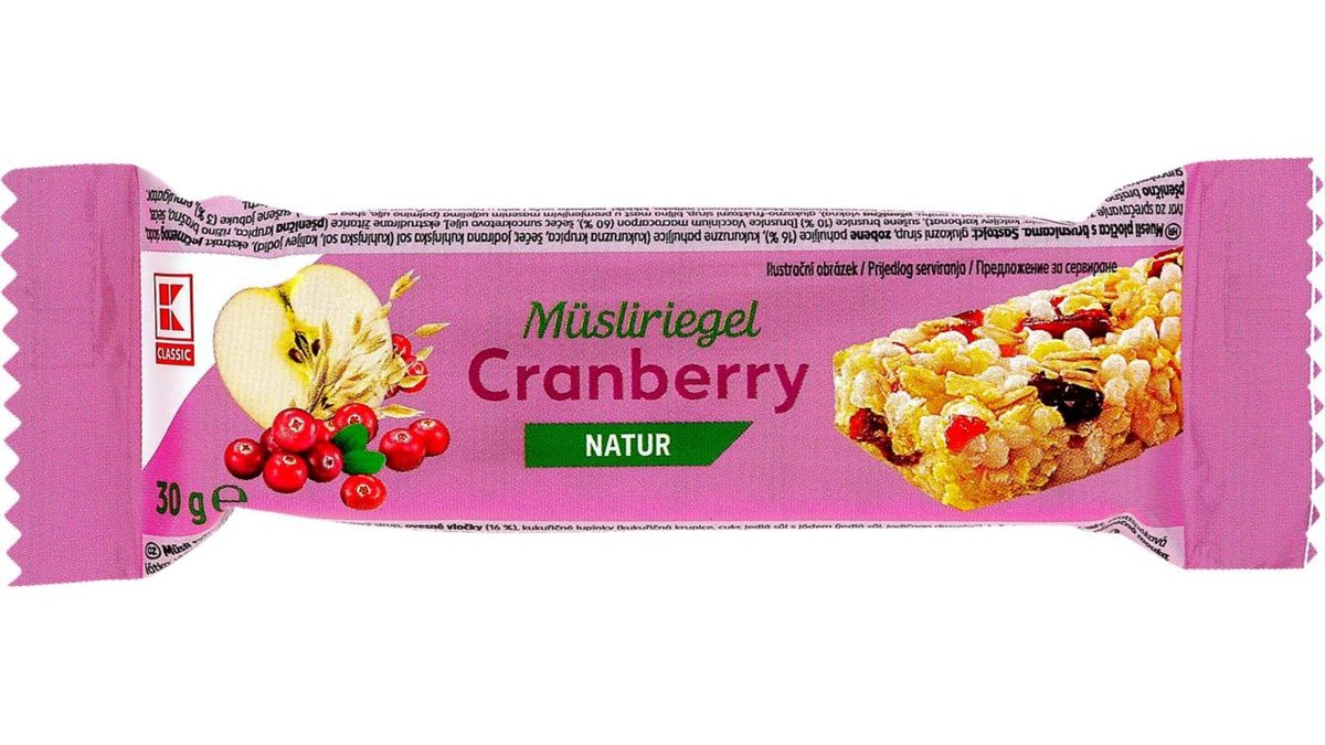 K-Classic Muesli bar cranberry 30g