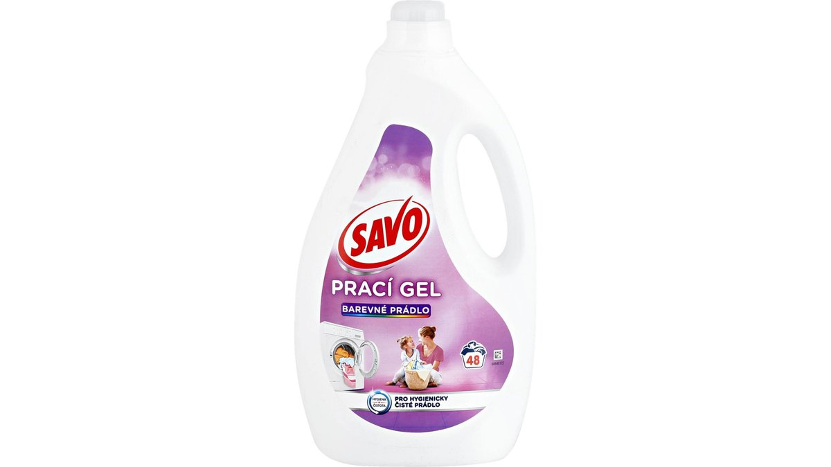 Savo Washing gel Colored laundry, 2.4l 48 doses