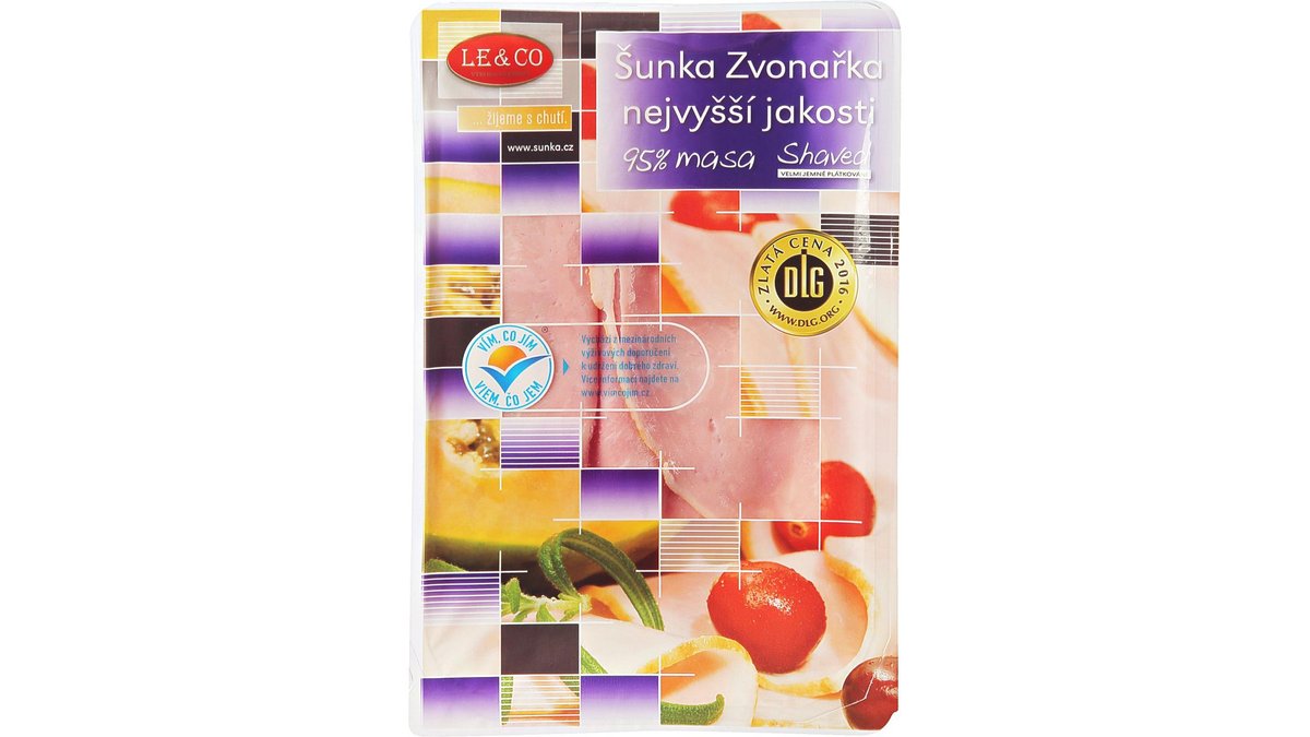 LE & CO Zvonařka Ham of the highest quality 100 g