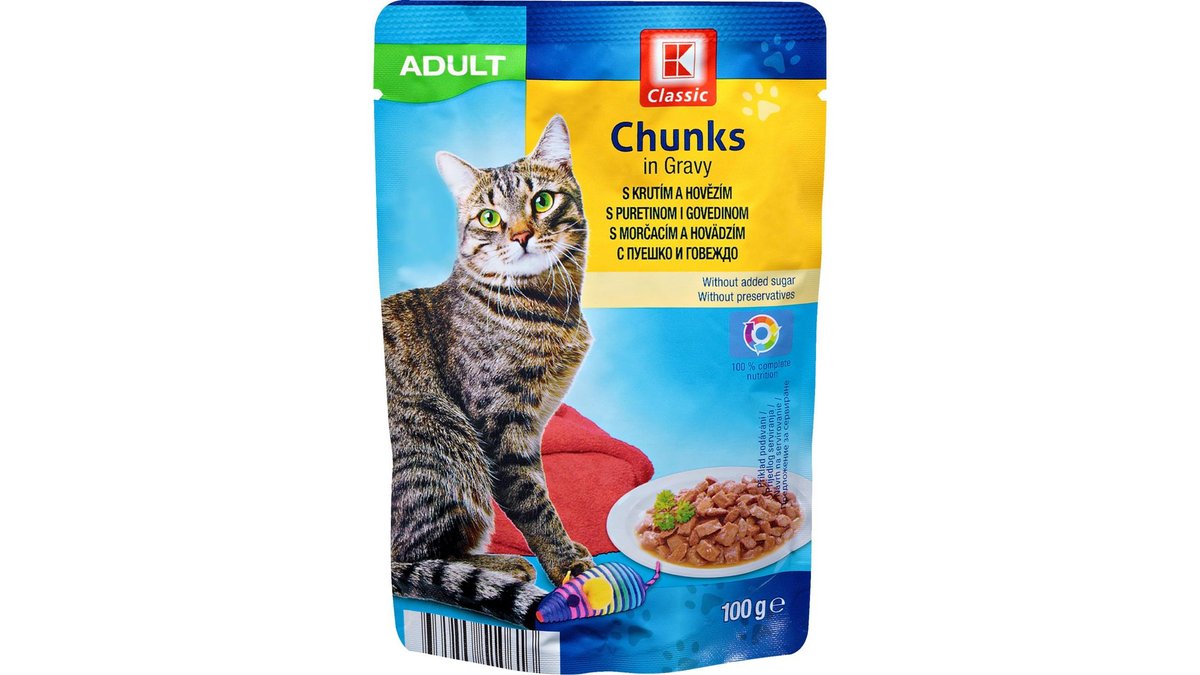 K-Classic Adult krůtí, hovězí 100 g