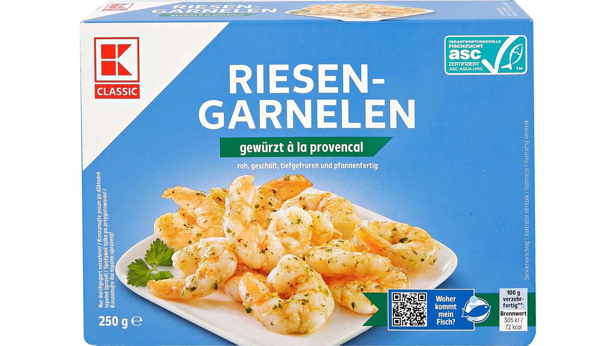 K-Classic Krevety provensálské hluboce zmrazené 250g