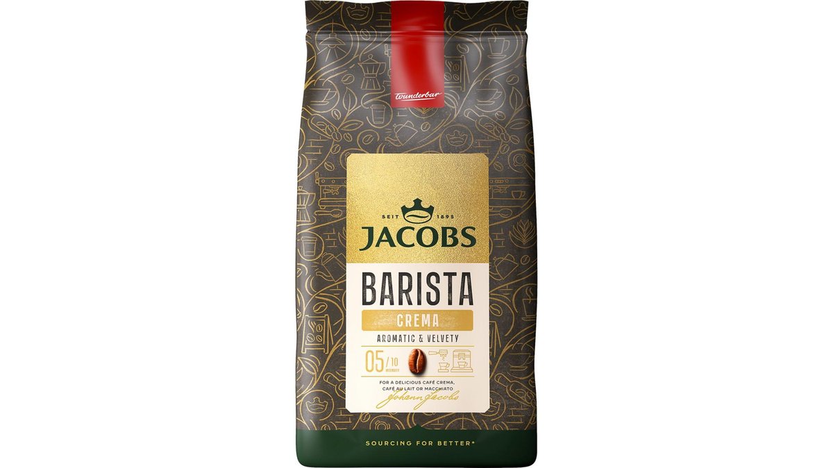 Jacobs Zrnková káva Barista Crema 1 kg