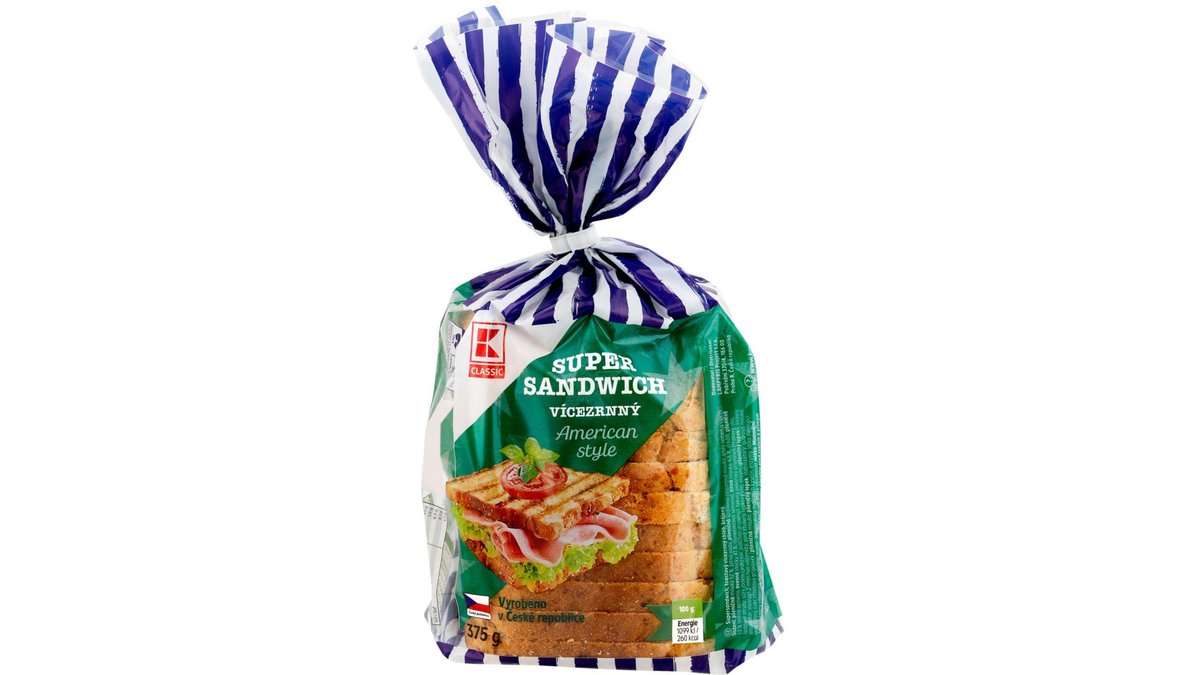 K-Classic Super Sendvič vícezrnný 375 g