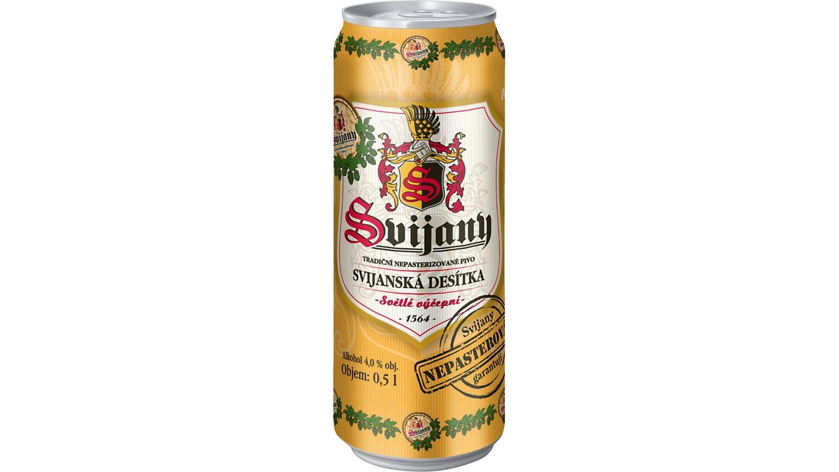 Svijanská desítka Pivo světlé výčepní 0,5 l