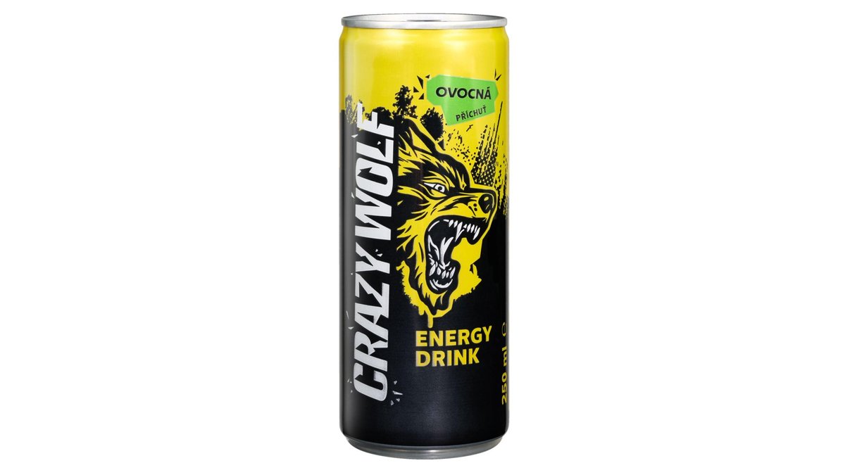Crazy Wolf Energetický nápoj Tropical Guave 0,25 l