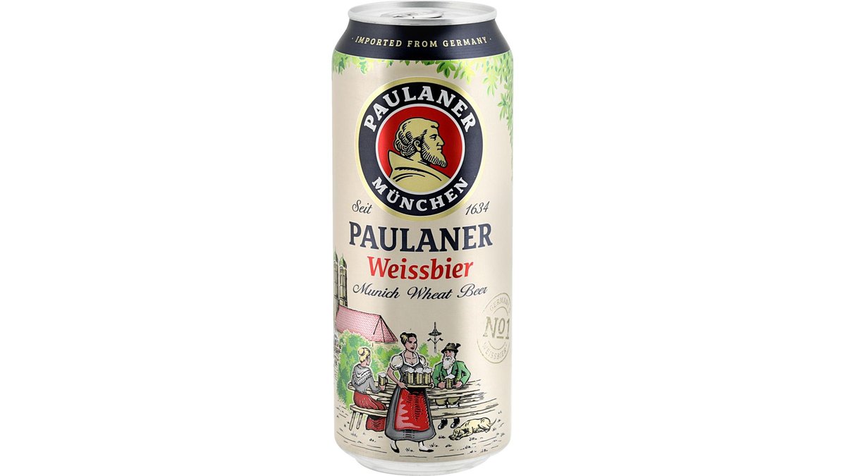 Paulaner Hefe-Weiss. Pivo světlé pšeničné 0,5l