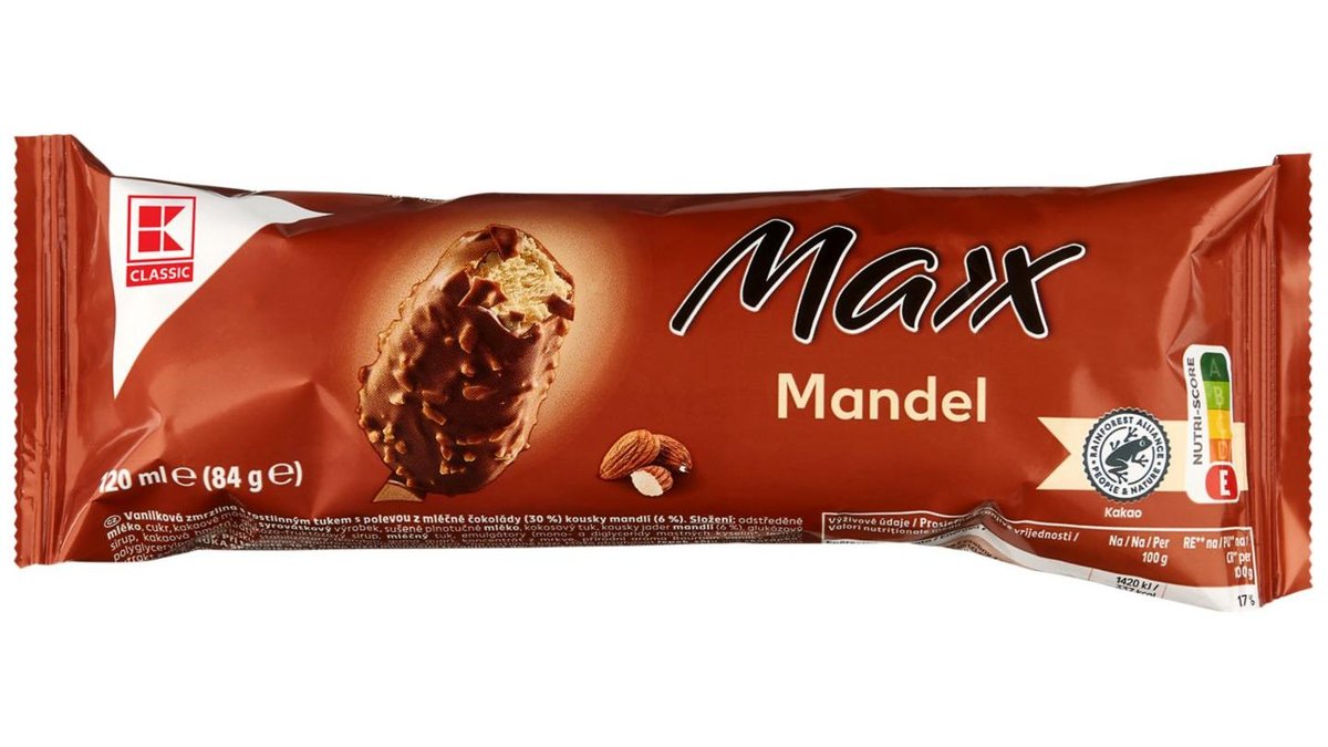K-Classic Maxx Ice Cream with Almond Pieces 120 ml