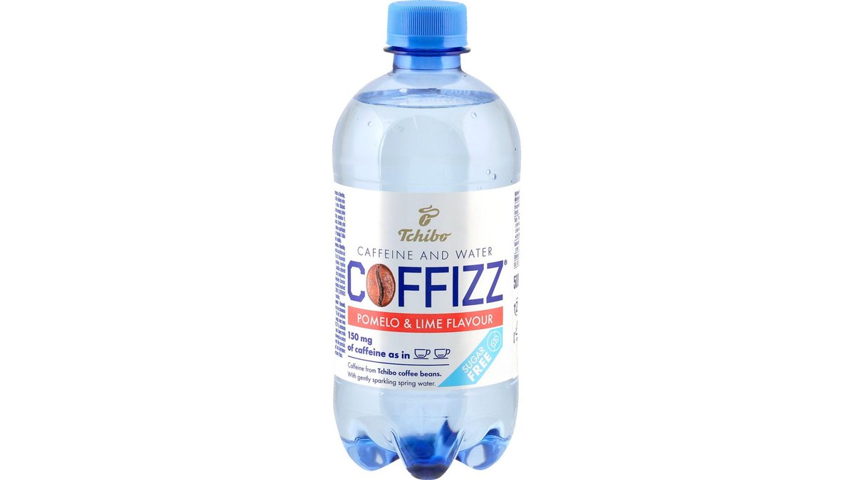 Tchibo Coffizz Kofeinová voda přích.pomelo,limeta 0,5l