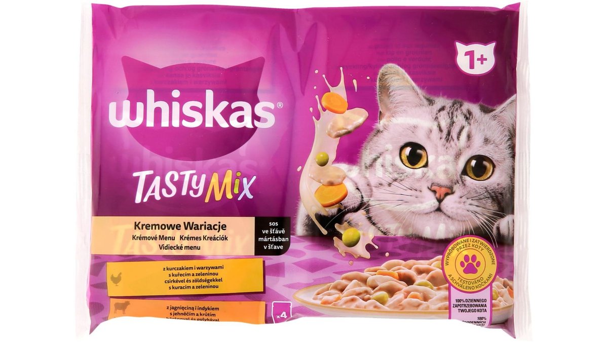 Whiskas Tasty Mix krémové menu 4x85g