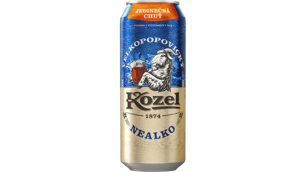 Velkopopovický Kozel nealkoholické pivo 0,5 l