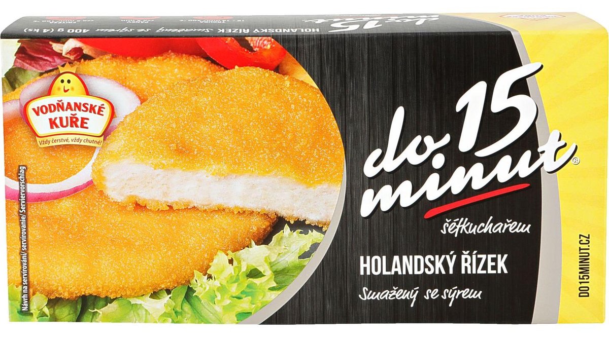 Vodňanská drůbež Kuřecí řízek holandský smažený 400 g